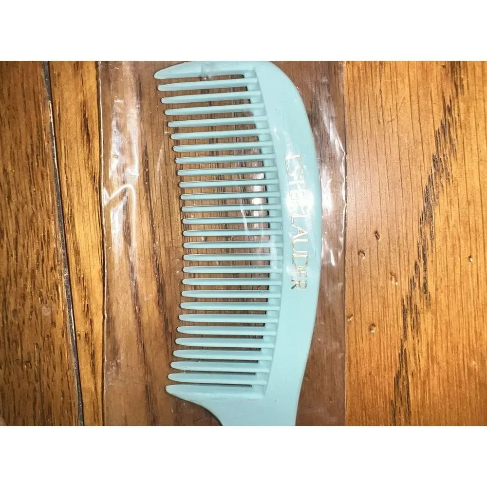 Vintage Estee Lauder Blue Green Hair Comb 6.5